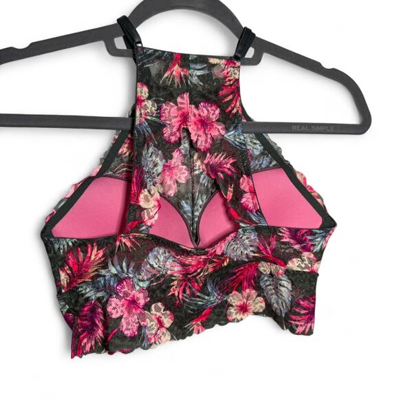 Victorias Secret Pink Floral Lace Bralette Size S - Picture 3 of 5